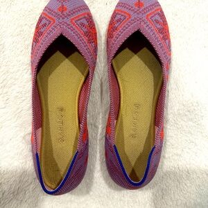 Rothy’s flats, pink/purple/orange